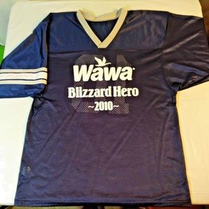 WAWA BLUE PROMOTIONAL BLIZZARD HERO 2010  jersey